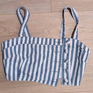 New Striped crop top